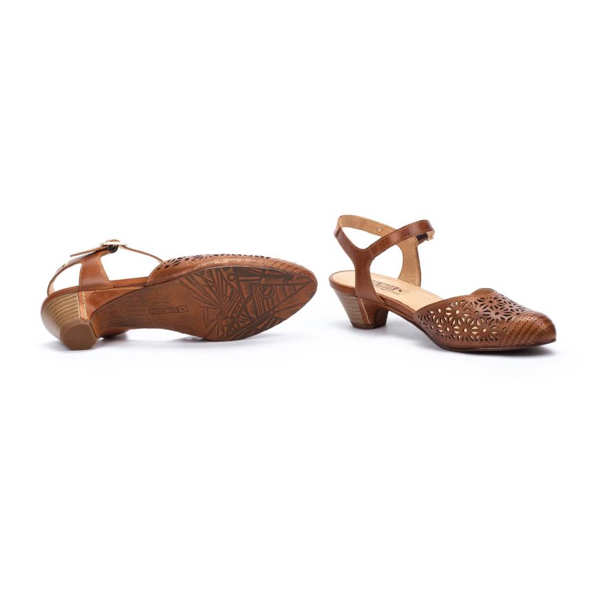 Women's Pikolinos ELBA Heels Sandals Brown | NZ S923180